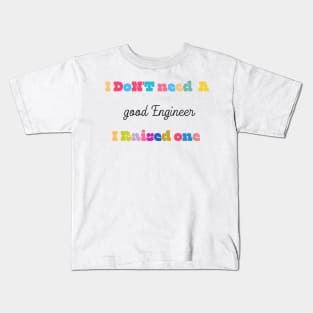 Engineer Profession Kids T-Shirt